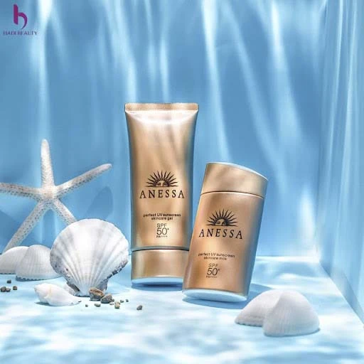 review chất kem chống nắng cho da khô Anessa Perfect UV Sunscreen Skincare Gel SPF50 PA