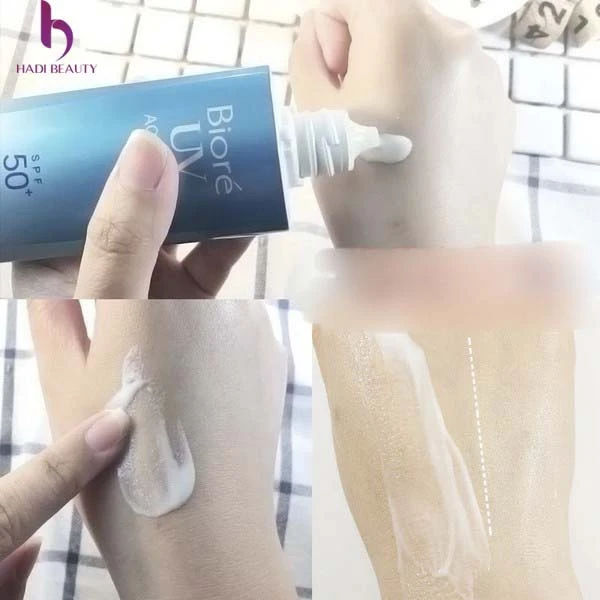 review kem chống nắng cho da khô Biore UV Aqua Rich Watery Gel