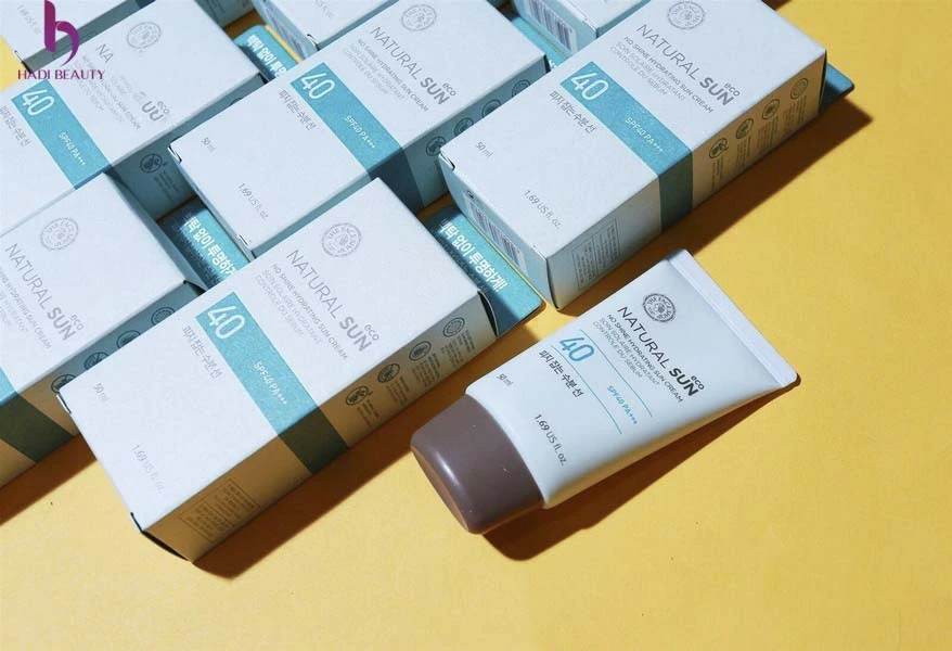 kem chống nắng cho da khô Natural Sun Eco No Shine Hydrating Sun Cream SPF40 PA