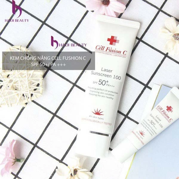 kem chống nắng cho da khô cell fushion c laser sunscreen