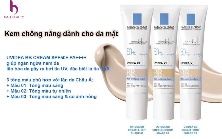 kem chống nắng cho mặt tốt nhất La Roche Posay BB SPF50+