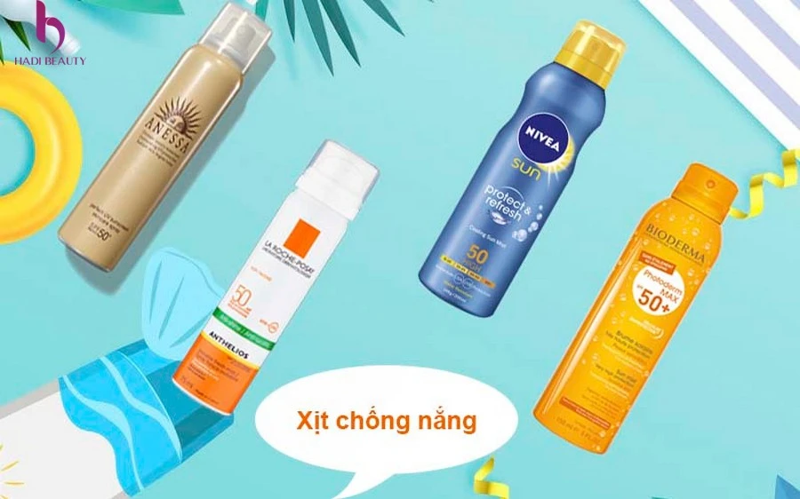kem chống nắng dạng xịt tốt nhất