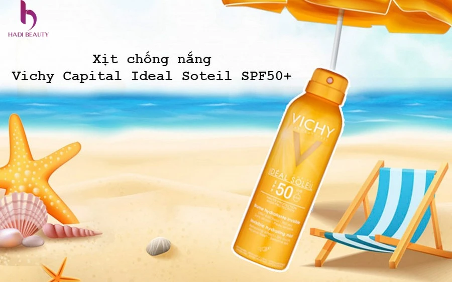 kem chống nắng dạng xịt Vichy Capital Ideal Soteil SPF50+