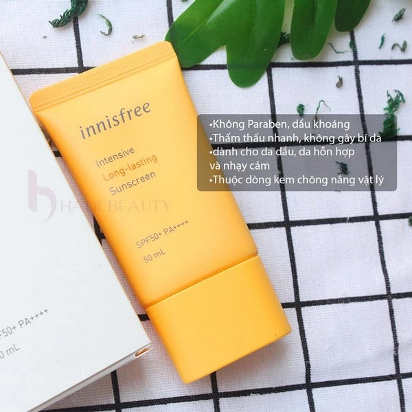 kem chống nắng không cồn Innisfree Intensive Triple Care SPF50/PA++++