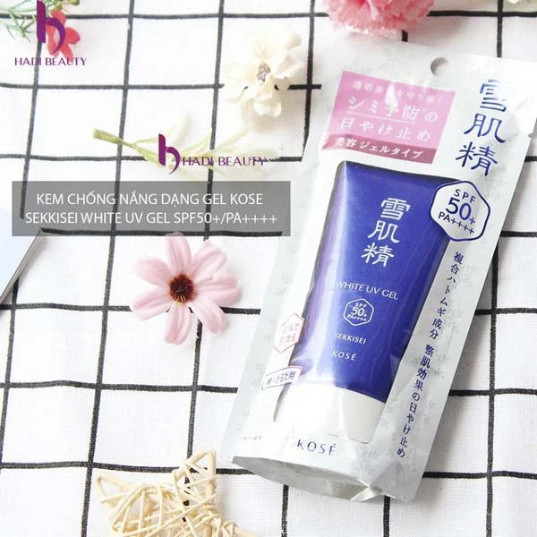 kem chống nắng cho da khô lành tính Kose Sekkisei Sun Protect Essence Gel SPF50 PA