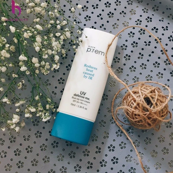kem chống nắng mặt tốt Make P:rem UV Defense Me Blue Ray SPF 50+