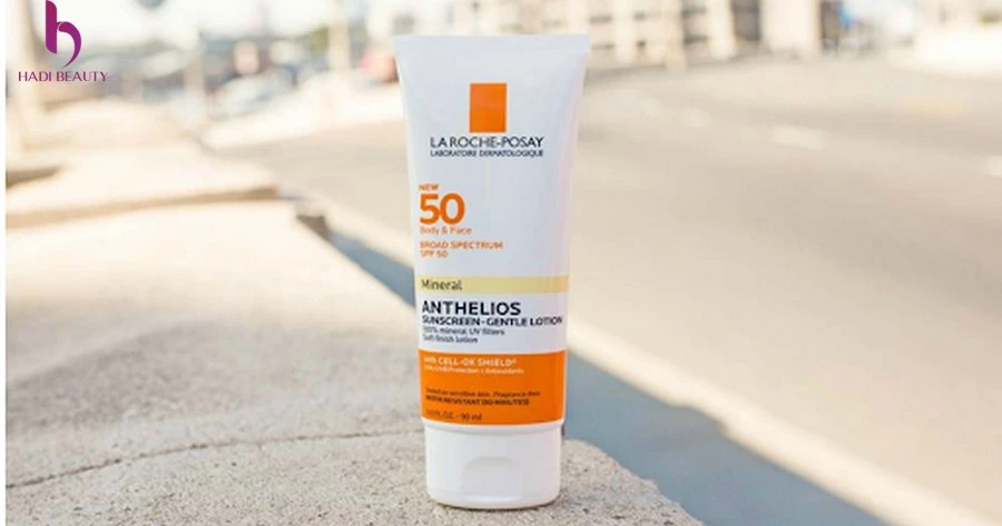 kem chống nắng vật lý cho da mụn La Roche-Posay Anthelios SPF 50 Mineral Sunscreen – Gentle Lotion