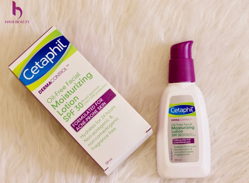 kem dưỡng ẩm tốt cho da khô Cetaphil Dermacontrol Oil Control Moisturizer with Sunscreen Broad Spectrum SPF 30