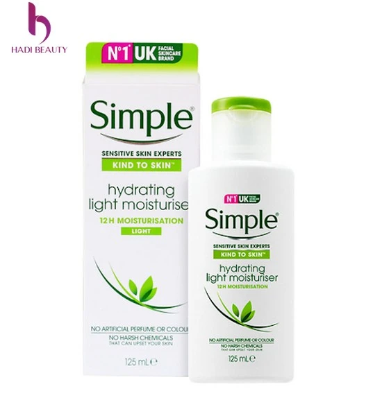 kem dưỡng ẩm tốt nhất hiện nay Simple Kind To Skin Hydrating Light Moisturiser