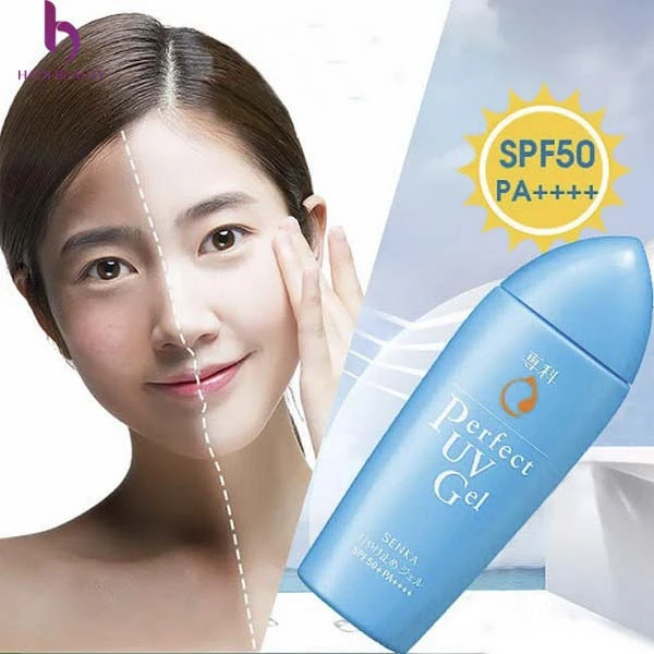 review kem chống nắng cho da khô Shiseido Hada Senka Mineral Water UV SPF50PA