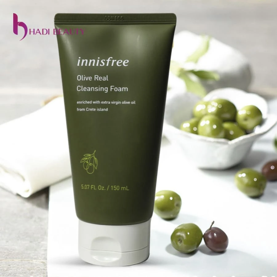 Sữa rửa mặt trị mụn Innisfree Olive real Cleansing Foam