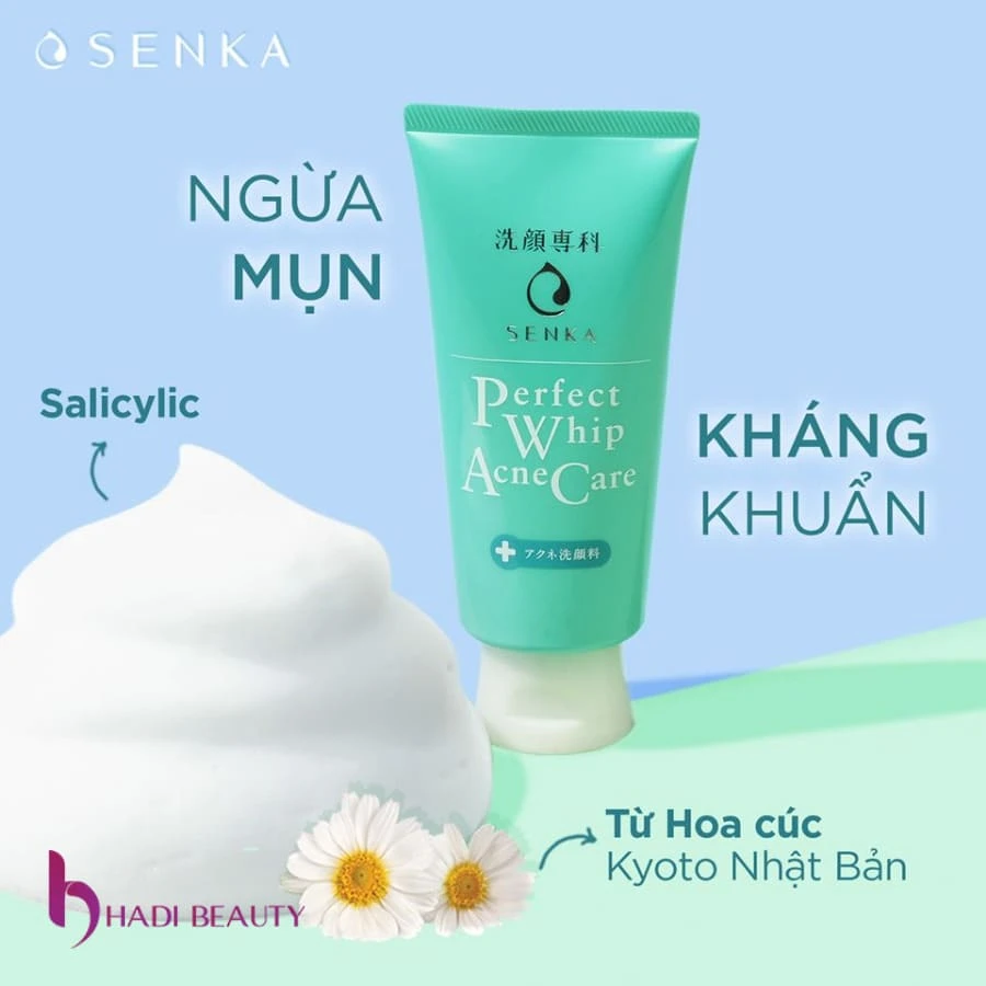 Sữa rửa mặt Senka Perfect Whip Acne Care