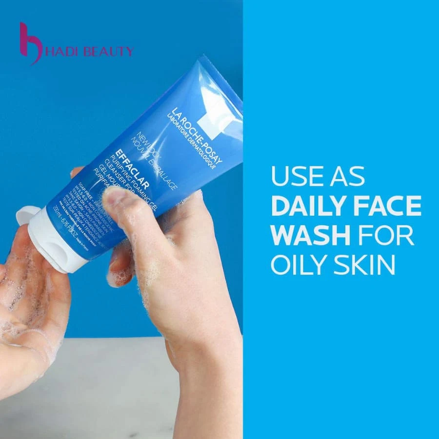 Texture dạng gel của sữa rửa mặt La Roche Posay Effaclar 400ml