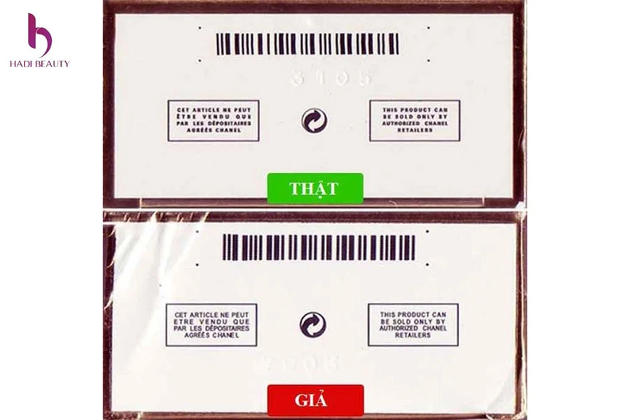 Nhận biết nước hoa Chanel thật giả thông qua mã vạch