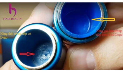 Phần nắp có nam châm cũng là dấu hiệu phân biệt giả thật
