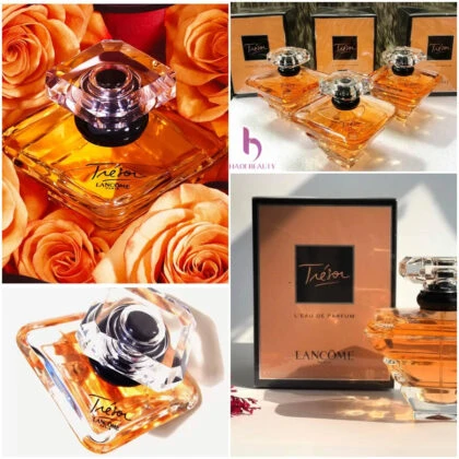 review nước hoa lancome tresor kim cương vàng chính hãng Pháp