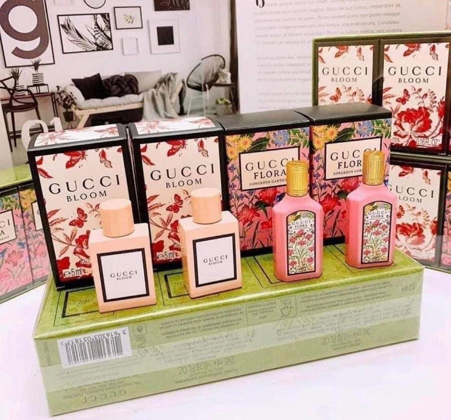 Bộ nước hoa Gucci : Gucci Bloom và Gucci Flora Gorgerous Gardenia
