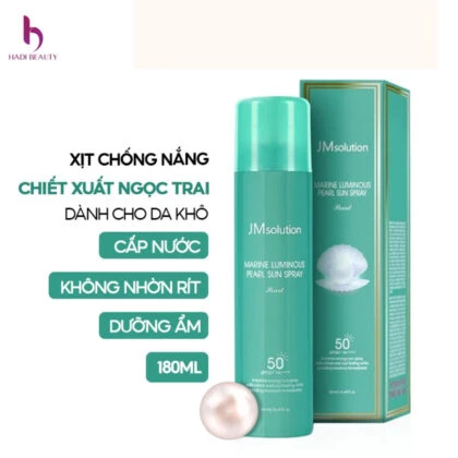 kem chống nắng đi biển JM Solution Marine Luminous Pearl Sun Spray SPF 50 PA++++
