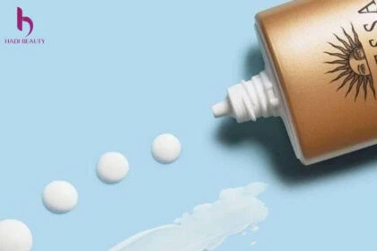 texture của anessa perfect UV sunscreen thẩm thấu cực nhanh