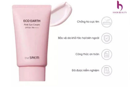 kem chống nắng mùa hè the saem eco earth